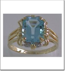 Blue Topaz-1 Ring Size 7.5