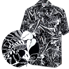 Botanicals Men's Tropical Shirt Black3904