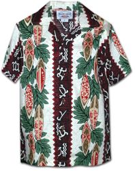 Boys Hawaiian Shirts Surf Panels