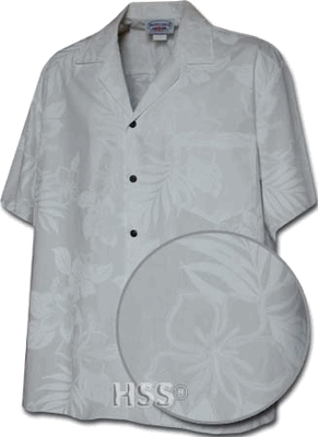 Boys Hawaiian Shirts White Forever Hibiscus Wedding Clothing  (S-XL)