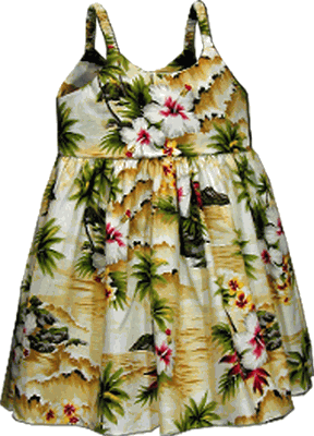 Bungee Dress Waikiki Beach Maize Hawiaian Outfit