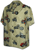 Camp Shirt USA Motorcycles Khaki
