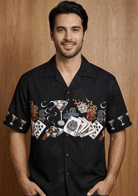 Casino Gambling Poker Mens Shirts Black Casino Gambling Poker Mens Shirts Black