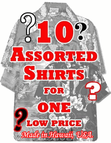 Cheap Hawaiian Shirts 10 Assorted 