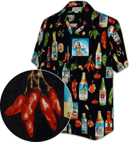Chili Hot Sauce Pacific Legend Mens Shirts Black