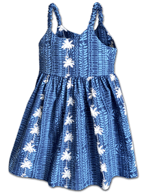 Classic Palms Toddlers Hawaiian Cute Dress Classic Palms Toddlers Hawaiian Cute Dress