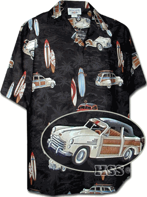 Classic Woody Black Hawaiian Shirts Classic Woody Black Hawaiian Shirts