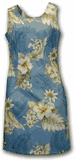 Cotton Dresses (Blue) Luau Hawaiian Dress