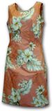 Cotton Dresses (Peach) Luau Hawaiian Dress