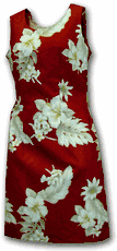 Cotton Dresses (Red) Luau Hawaiian Dress