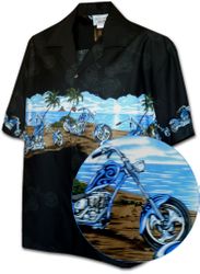 Custom Choppers Men's Camp Shirt Black