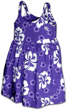 Cute Hawaiian Toddler Dress Cool Hibiscus Purple Cute Hawaiian Toddler Dress Cool Hibiscus Purple