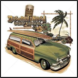 Diamond Head Surf Shack Hawaiian Tees