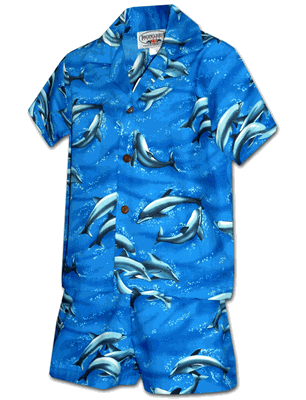 Dolphin World Toddler Boy Sets 3930Blue