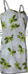 Dresses Lime Tropical Plumerias Spaghetti
