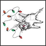 Electric Christmas Cat Tees Electric Christmas Cat Tees