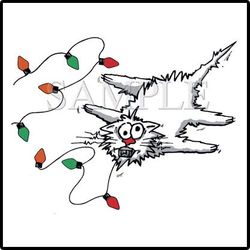 Electric Christmas Cat Tees