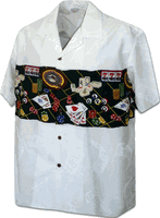 Fabulous Las Vegas Men's Cotton Shirt 3862White