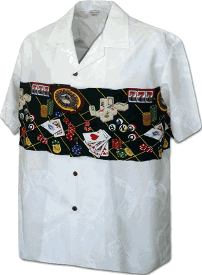 Fabulous Las Vegas Men's Cotton Shirt 3862White