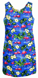 Flamingo Blue Hawaiian Tank Dress (S)