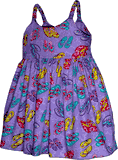 Flip Flop Tropical Cute Dress Purple Flip Flop Tropical Cute Dress Purple