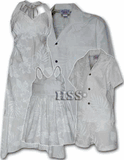 Forever Hibiscus White Matching Hawaiian Wedding Clothes