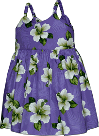 Girl Hawaiian Dress Island Escape Purple Girl Hawaiian Dress Island Escape Purple