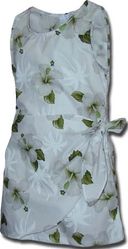 Girls Sarong Dress Simple Hibiscus White