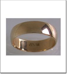 Gold Band-63 Ring Size 5.5