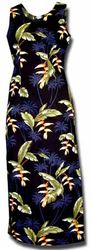 Haleconia Long Black Hawaii Tank Dress (XS)