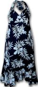 Halter Hawaiian Dress Tropical Moments Black Halter Hawaiian Dress Tropical Moments Black