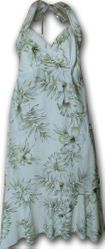 Halter Hawaiian Dress Tropical Moments Cream