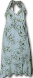 Halter Hawaiian Dress Tropical Moments Cream