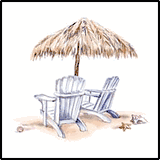Hatch Umbrella Chairs Tropical T-Shirts Hatch Umbrella Chairs Tropical T-Shirts