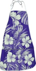 Hawaiian Aprons Purple Hibiscus Blossom Hawaiian Aprons Purple Hibiscus Blossom