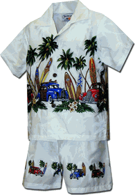 Hawaiian Boys Clothes White Island Woodies