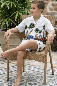 Hawaiian Boys Clothes White Island Woodies