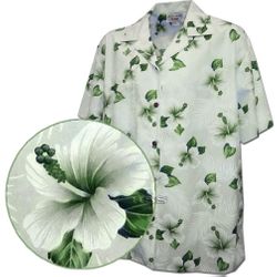 Hawaiian Clothing Island Escape in White