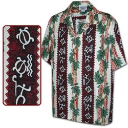 Hawaiian Clothing Surfboard Panels in Red