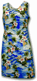 Hawaiian Dresses for Women Waikiki Beach Blue