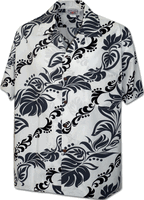 Hawaiian Leis Men's Aloha Shirt 3876White