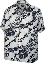 Hawaiian Leis Men's Aloha Shirt 3876White