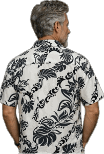 Hawaiian Leis Men's Aloha Shirt 3876White