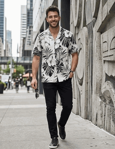 Hawaiian Shirts UK (White) Hibiscus Blossom