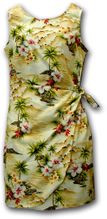 Hawaiian Style Dresses Maize Waikiki Beach Sarong Dress