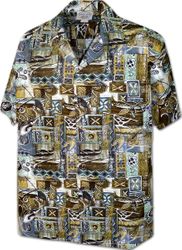 Hawaiian Tradition Men's Aloha Shirt 3874Sage