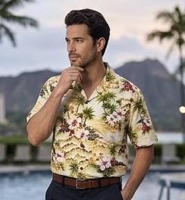 Hawiian Clothing (Maize) Waikiki Beach