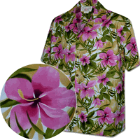 Hibiscus Garden Hawaiian Shirts 3956Pink