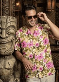 Hibiscus Garden Hawaiian Shirts 3956Pink