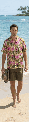 Hibiscus Garden Hawaiian Shirts 3956Pink